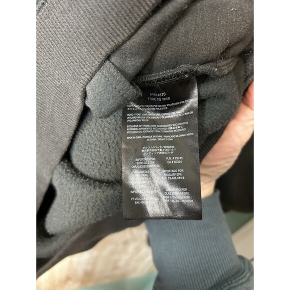 Vintage Y2K Volcom Hoodie Mens XL Faded Surf Skate Heavy 1/4 Zip Sweatshirt - Picture 5 of 6